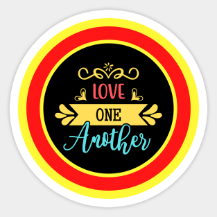 Love One Another Sticker